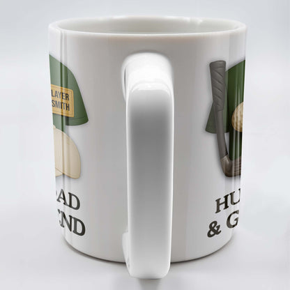 Husband, Dad & Golf Legend, Golf Club and Ball - Personalized Custom Coffee Mug - DAD064_MG