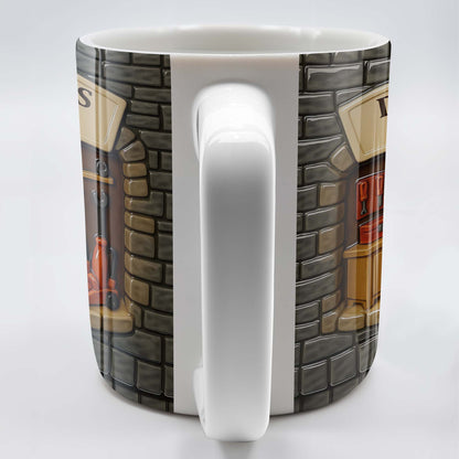 Daddy's Space, Garage and Tools Design - Personalized Custom Coffee Mug - DAD069_MG