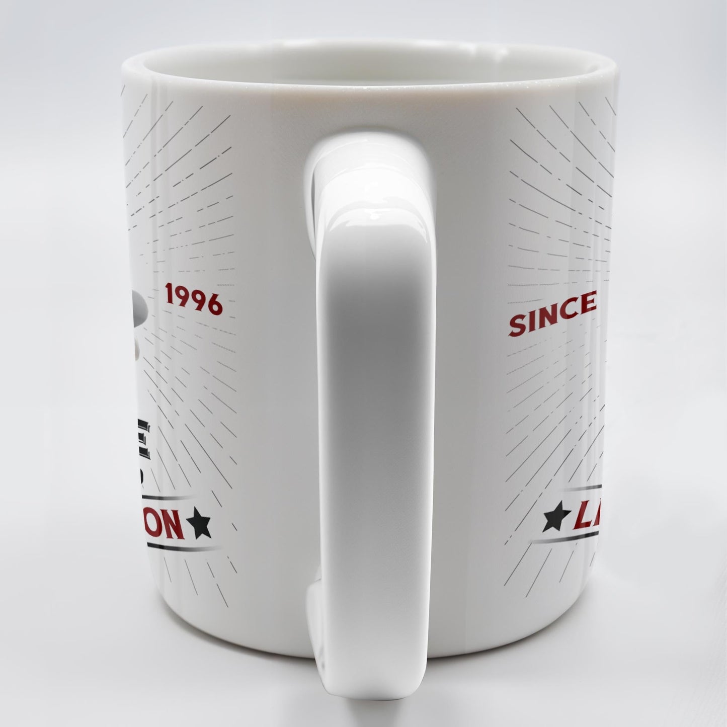 Dad's Reserve Premium Blend Limited Edition, Cartoon of Dad and Wine Glass - Personalized Custom Coffee Mug - DAD071_MG