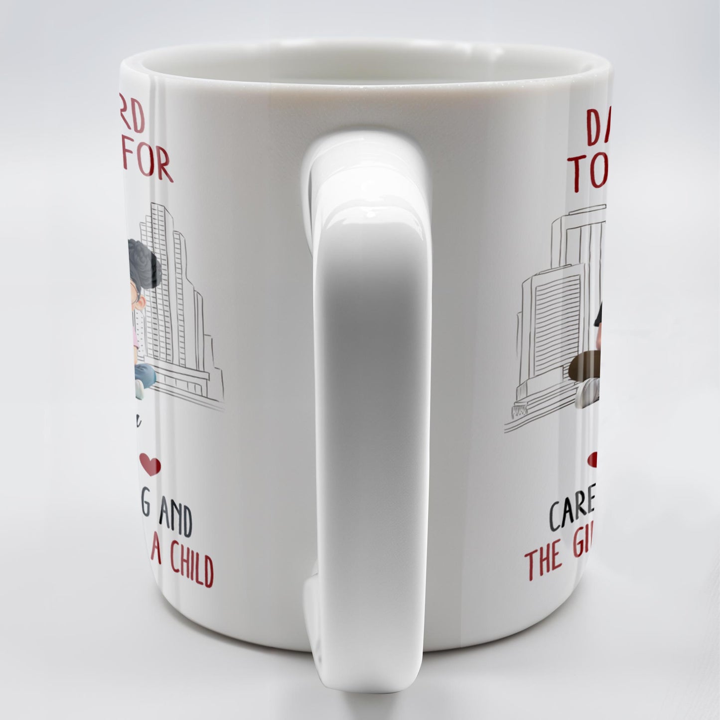 Dads Are Hard To Buy Gifts For, Enjoy This Carefully Selected Mug, Father and Daughter - Personalized Custom Coffee Mug - DAD101_MG