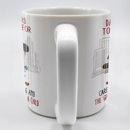 Dads Are Hard To Buy Gifts For, Enjoy This Carefully Selected Mug, Father and Daughter - Personalized Custom Coffee Mug - DAD101_MG
