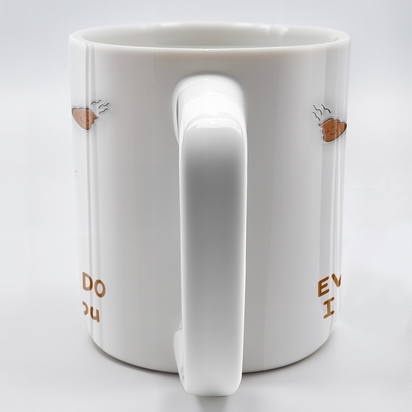 Every Poo I Do I Do It For You, Baby and Poo Emoji - Personalized Custom Coffee Mug - DAD114_MG