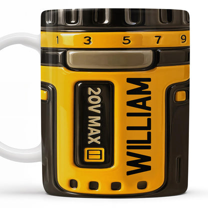 Power Up Your Day With Camera Lens Design - Personalized Custom Coffee Mug - DAD119_MG