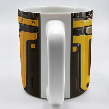 Power Up Your Day With Camera Lens Design - Personalized Custom Coffee Mug - DAD119_MG