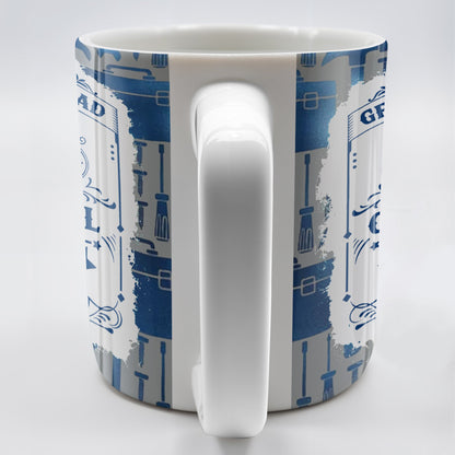 Greatest Dad Limited Edition, World's Best Father, Tools and Wrench Design - Personalized Custom Coffee Mug - DAD123_MG