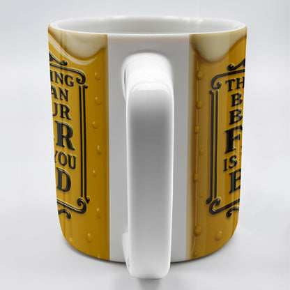 The Only Thing Better Than Being Your Father Is Watching You Be A Dad, Beer Mug Design - Personalized Custom Coffee Mug - DAD125_MG