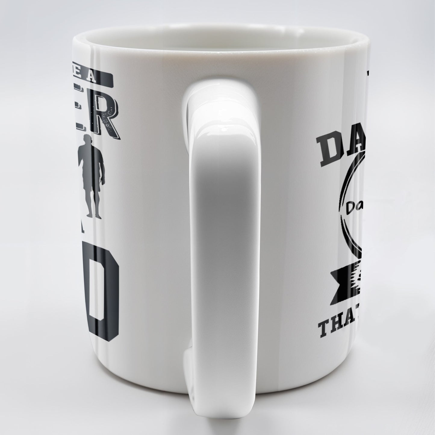 Daddy And Daughter Bond, Special Dad Silhouettes - Personalized Custom Coffee Mug - DAD138_MG