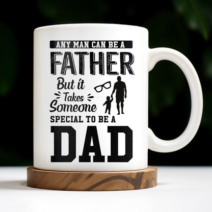 Daddy And Daughter Bond, Special Dad Silhouettes - Personalized Custom Coffee Mug - DAD138_MG