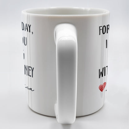 For Father's Day, I Bought You A Nice Mug With Your Money, Heart And Text - Personalized Custom Coffee Mug - DAD161_MG