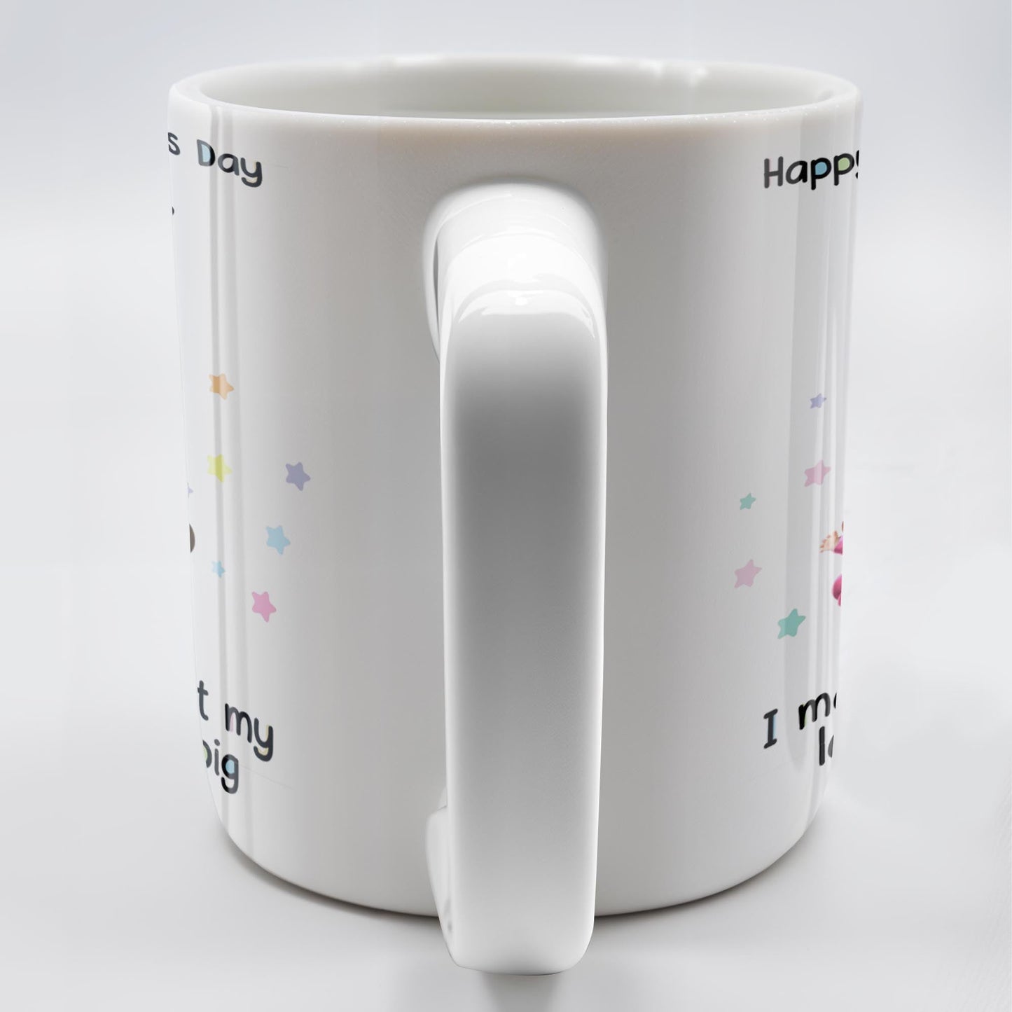 Happy First Father's Day as my DADDY, Love is Big - Personalized Custom Coffee Mug - DAD170_MG