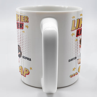 Like Father Like Daughter... Oh Crap, Cartoon Characters and Stars - Personalized Custom Coffee Mug - DAD171_MG
