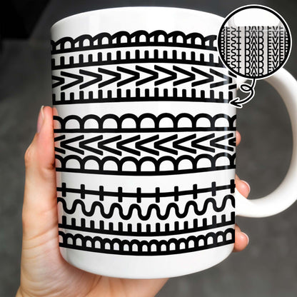Best Dad Ever Coffee Mug Design - Personalized Custom Coffee Mug - DAD213_MG