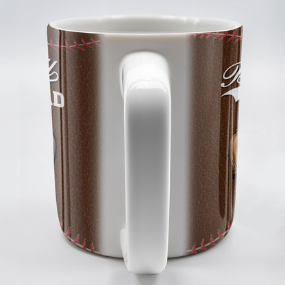 Best Baseball Dad Ever, Baseball and Glove - Personalized Custom Coffee Mug - DAD215_MG