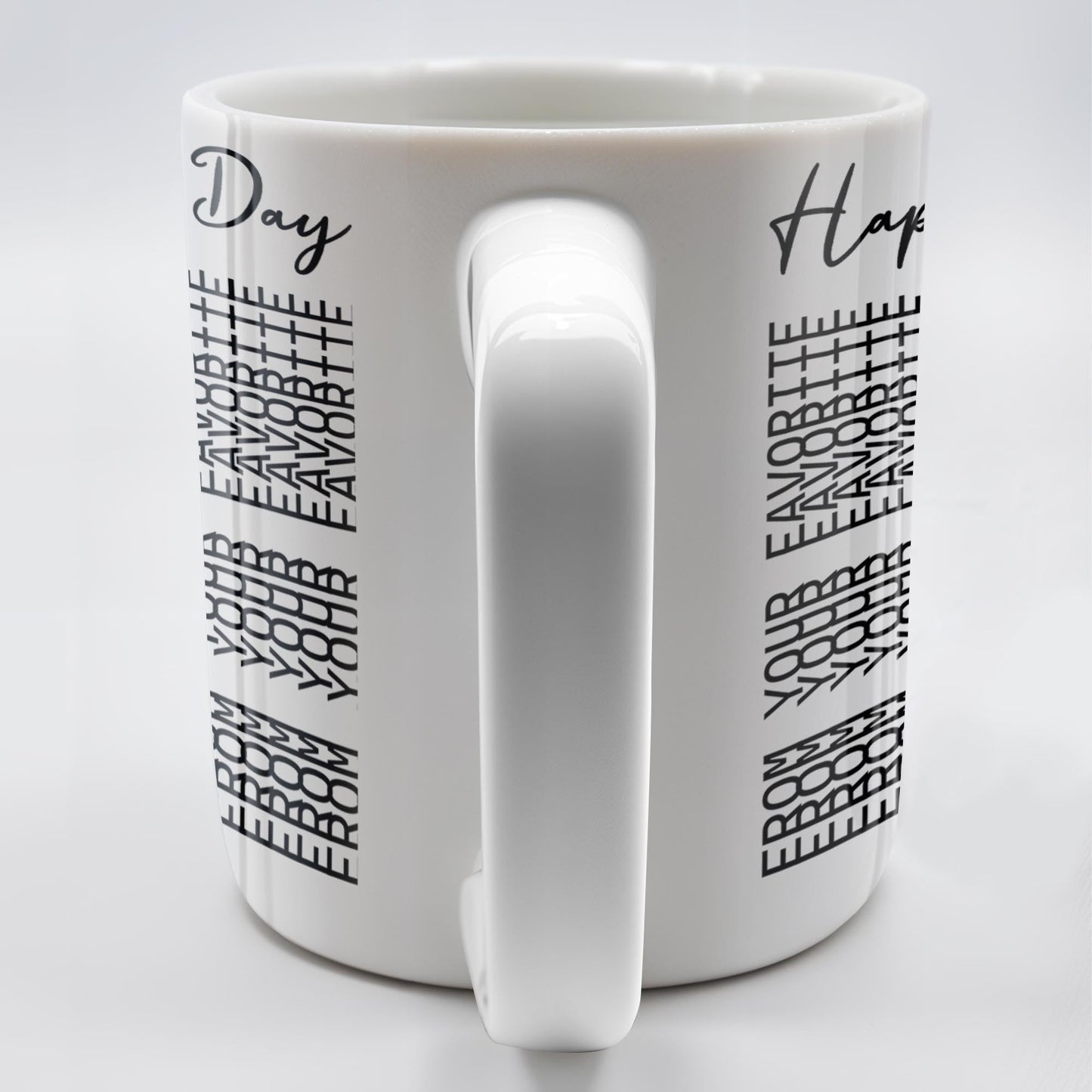 Happy Father's Day Geometric Patterns - Personalized Custom Coffee Mug - DAD216_MG