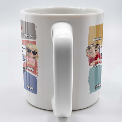 We're Yours No Returns Or Refunds, Customizable Cartoon Children - Personalized Custom Coffee Mug - DAD226_MG