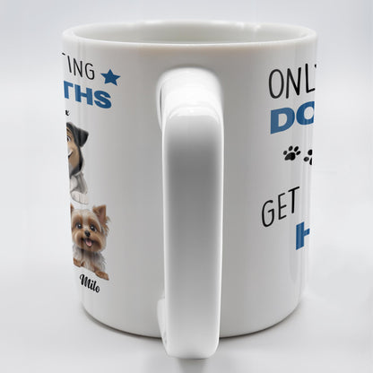 Only The Best Dog Dads Get Promoted To Human Dads - Personalized Custom Coffee Mug - DAD241_MG