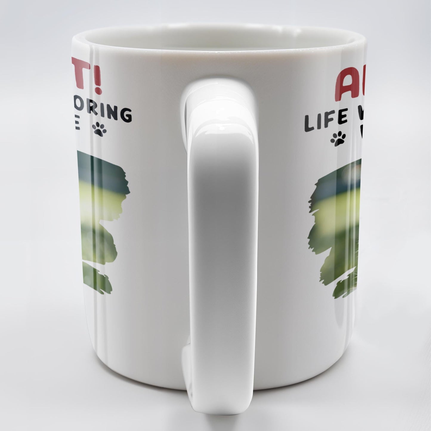Admit It Life Would Be Boring Without Me And Cute Dog - Personalized Custom Coffee Mug - DAD242_MG