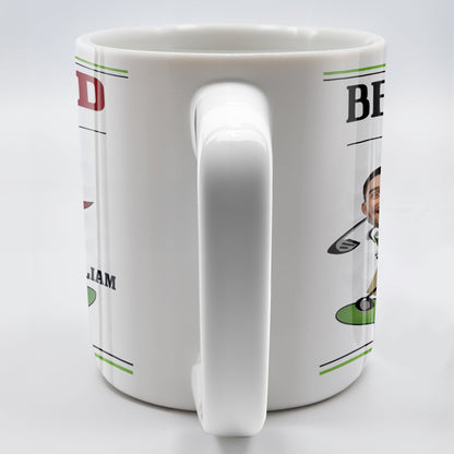 Best Dad By Par, Golf And Flag - Personalized Custom Coffee Mug - DAD257_MG