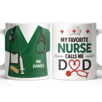 Customizable Nursing Professional Design - Personalized Custom Coffee Mug - DAD274_MG