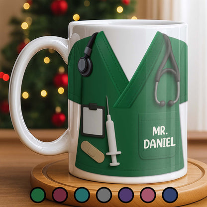 Customizable Nursing Professional Design - Personalized Custom Coffee Mug - DAD274_MG