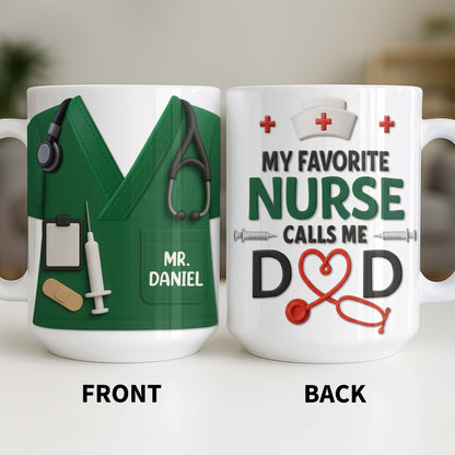 Customizable Nursing Professional Design - Personalized Custom Coffee Mug - DAD274_MG