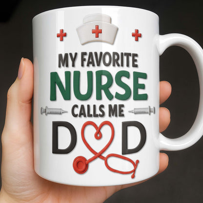 Customizable Nursing Professional Design - Personalized Custom Coffee Mug - DAD274_MG