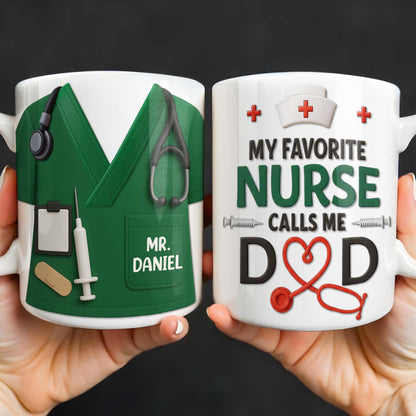 Customizable Nursing Professional Design - Personalized Custom Coffee Mug - DAD274_MG