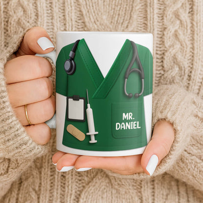 Customizable Nursing Professional Design - Personalized Custom Coffee Mug - DAD274_MG