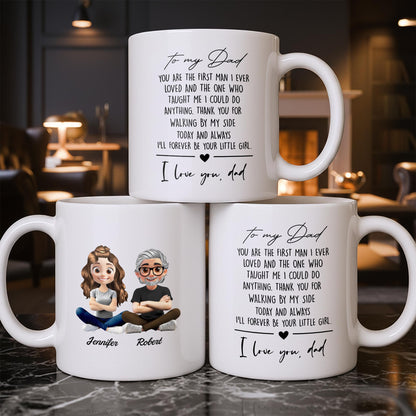 Capture Your Special Moments With Cartoon Couple - Personalized Custom Coffee Mug - DAD291_MG