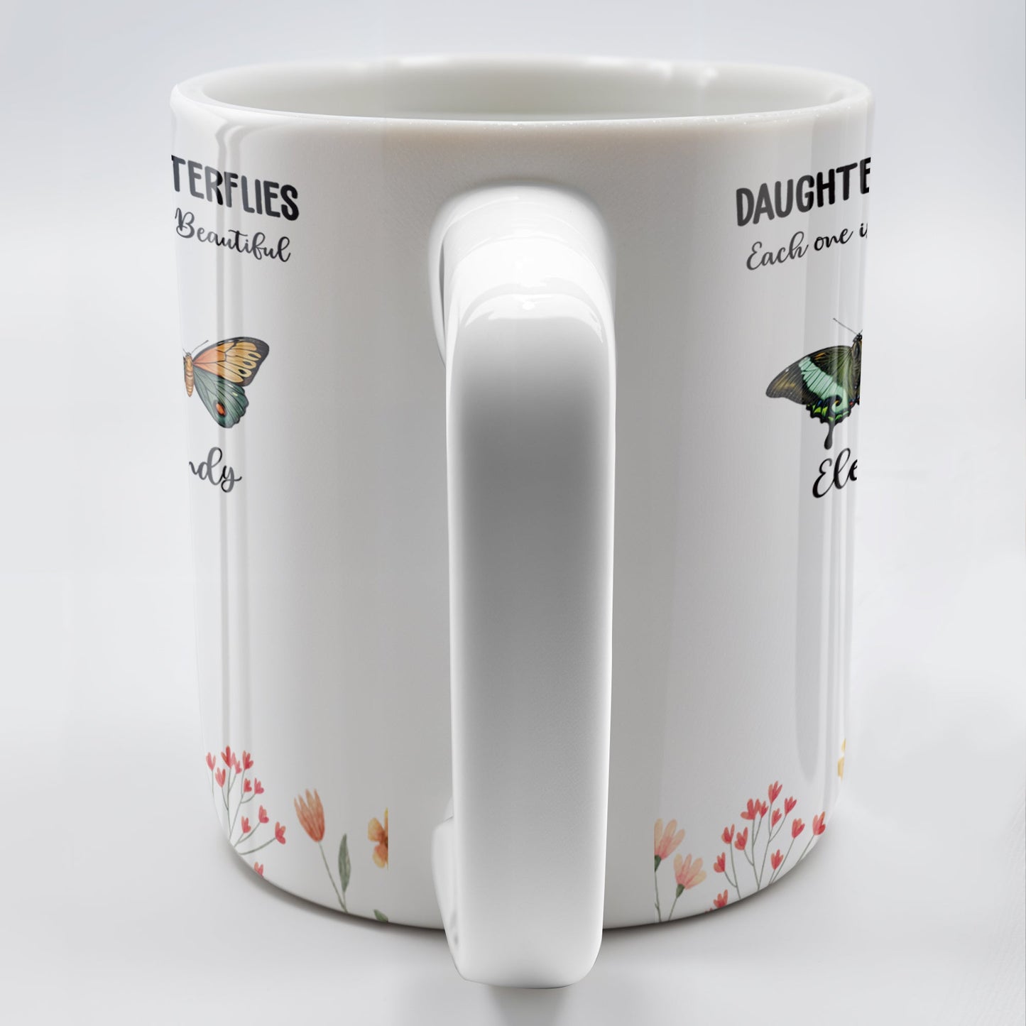 Daughters Like Butterflies Beautiful Special Mug - Personalized Custom Coffee Mug - DAU106_MG