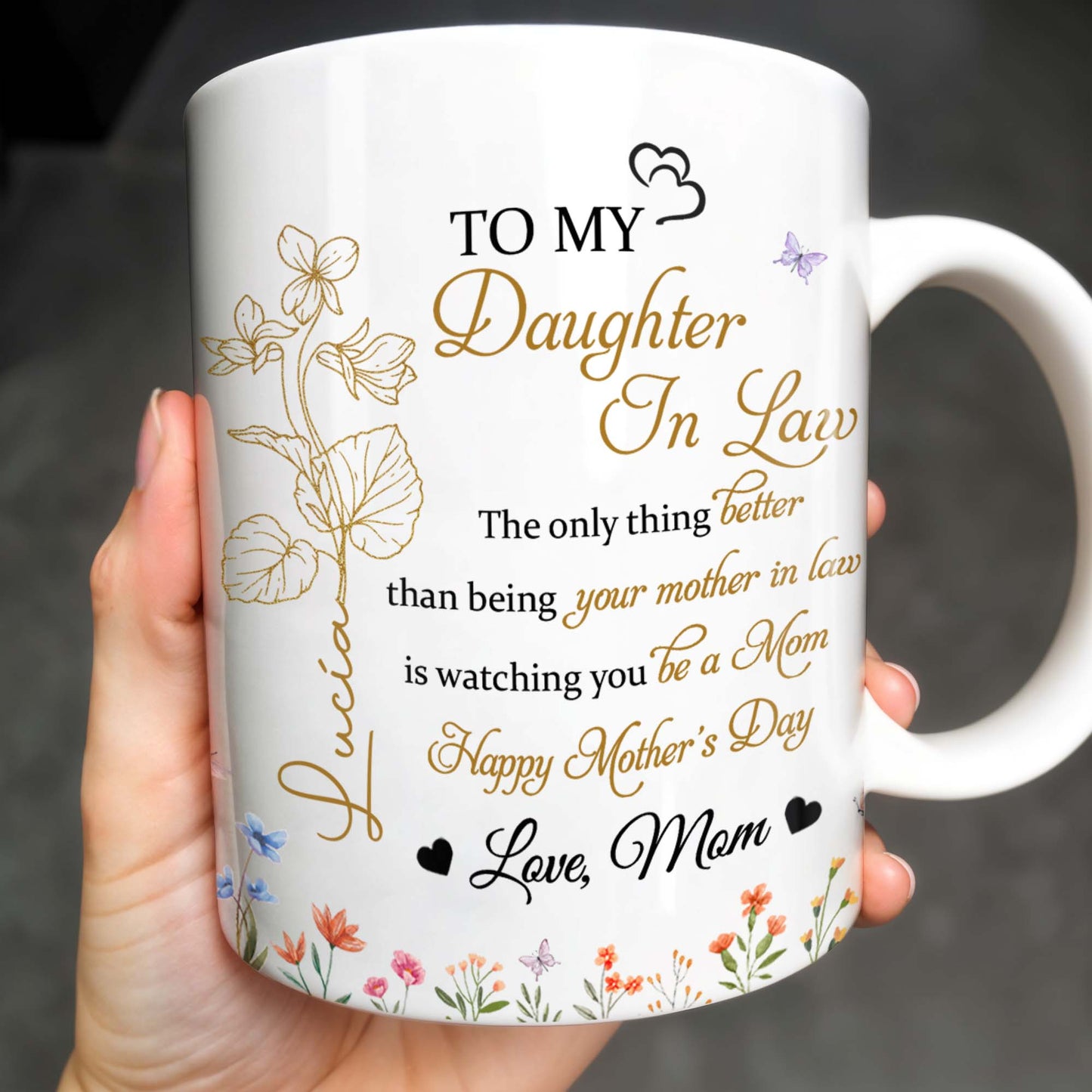 To My Daughter In Law, The Only Thing Better Than Being Your Mother In Law - Personalized Custom Coffee Mug - DAU170_MG