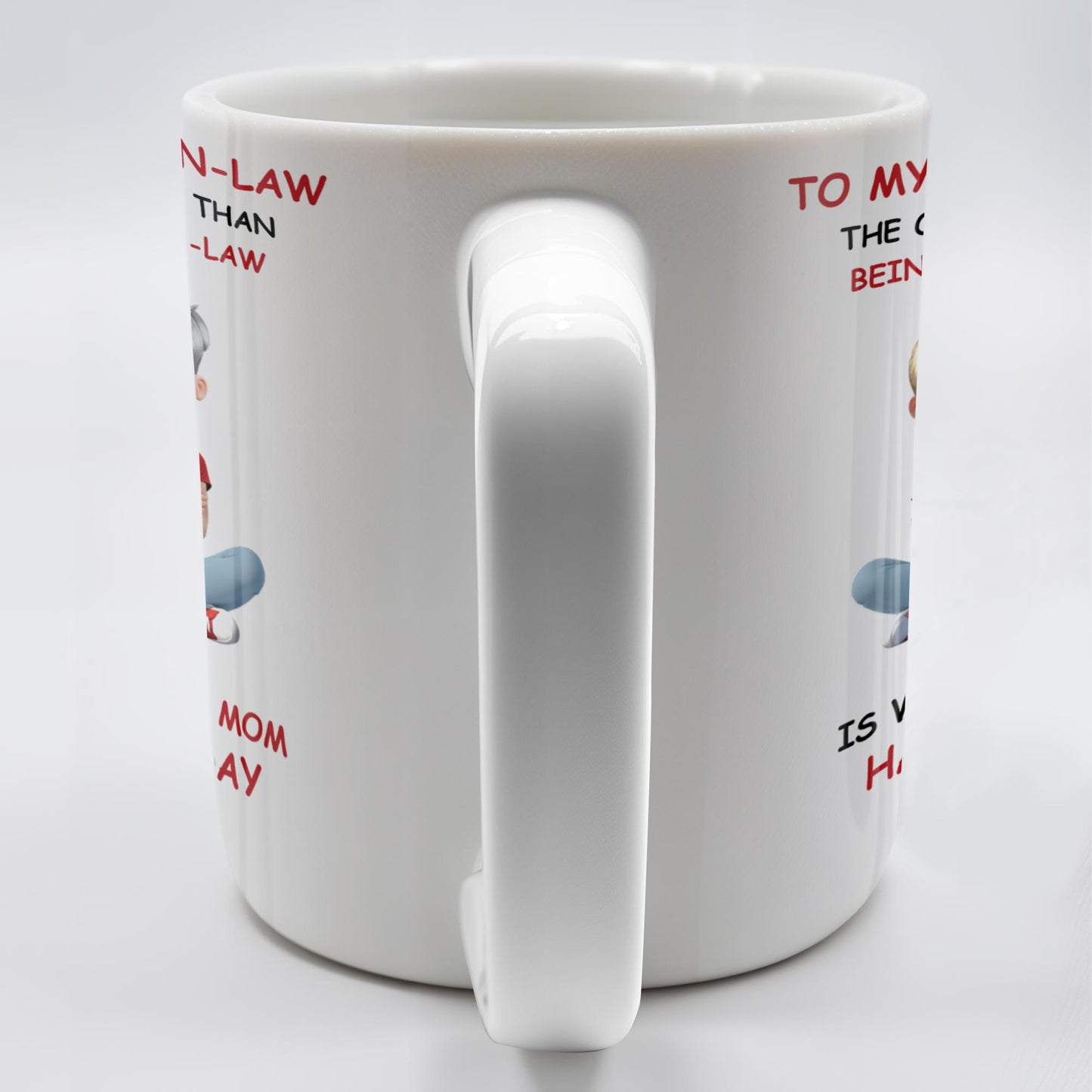 To My Daughter-In-Law The Only Thing Better Than Being Your Mother-In-Law, Mother and Daughter Characters - Personalized Custom Coffee Mug - DAU172_MG