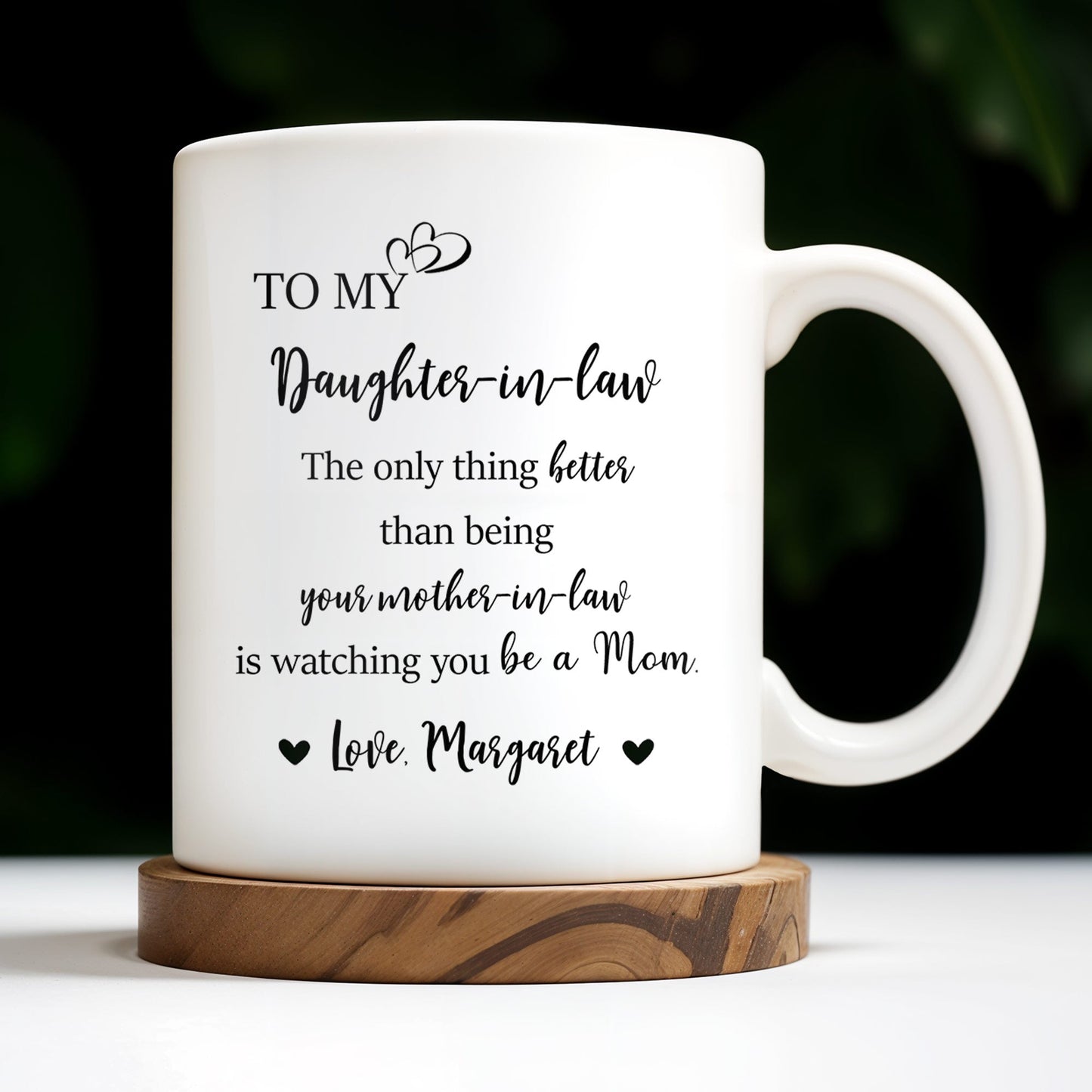 To My Daughter In Law, The Only Thing Better Than Being Your Mother-In-Law, Flowers and Butterflies - Personalized Custom Coffee Mug - DAU173_MG