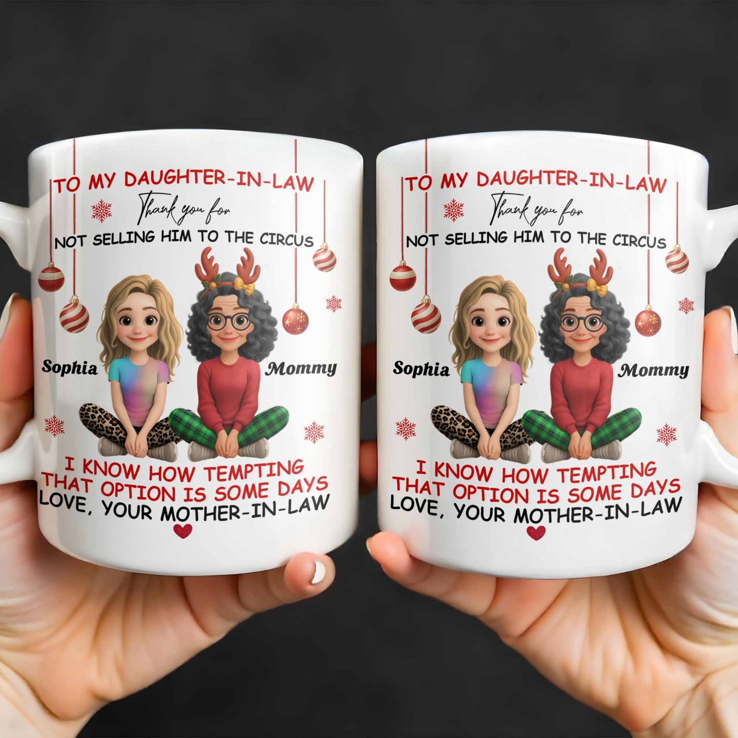 To My Daughter-In-Law Thank You For Not Selling Him To The Circus - Personalized Custom Coffee Mug - DILA013_MG