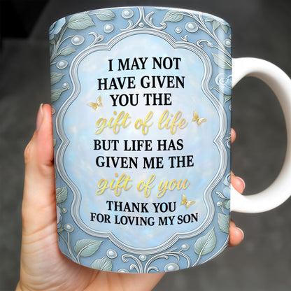 To My Daughter-In-Law, Thank You For Loving My Son - Personalized Custom Coffee Mug - DILA025_MG