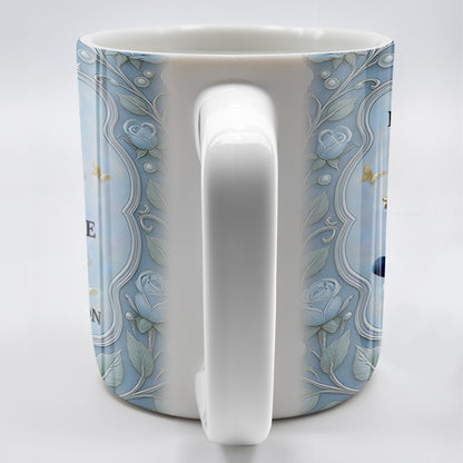 To My Daughter-In-Law, Thank You For Loving My Son - Personalized Custom Coffee Mug - DILA025_MG