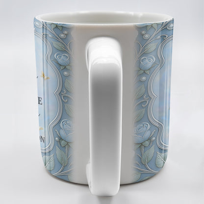 Thank You For Loving My Son, Floral Design - Personalized Custom Coffee Mug - DILA026_MG
