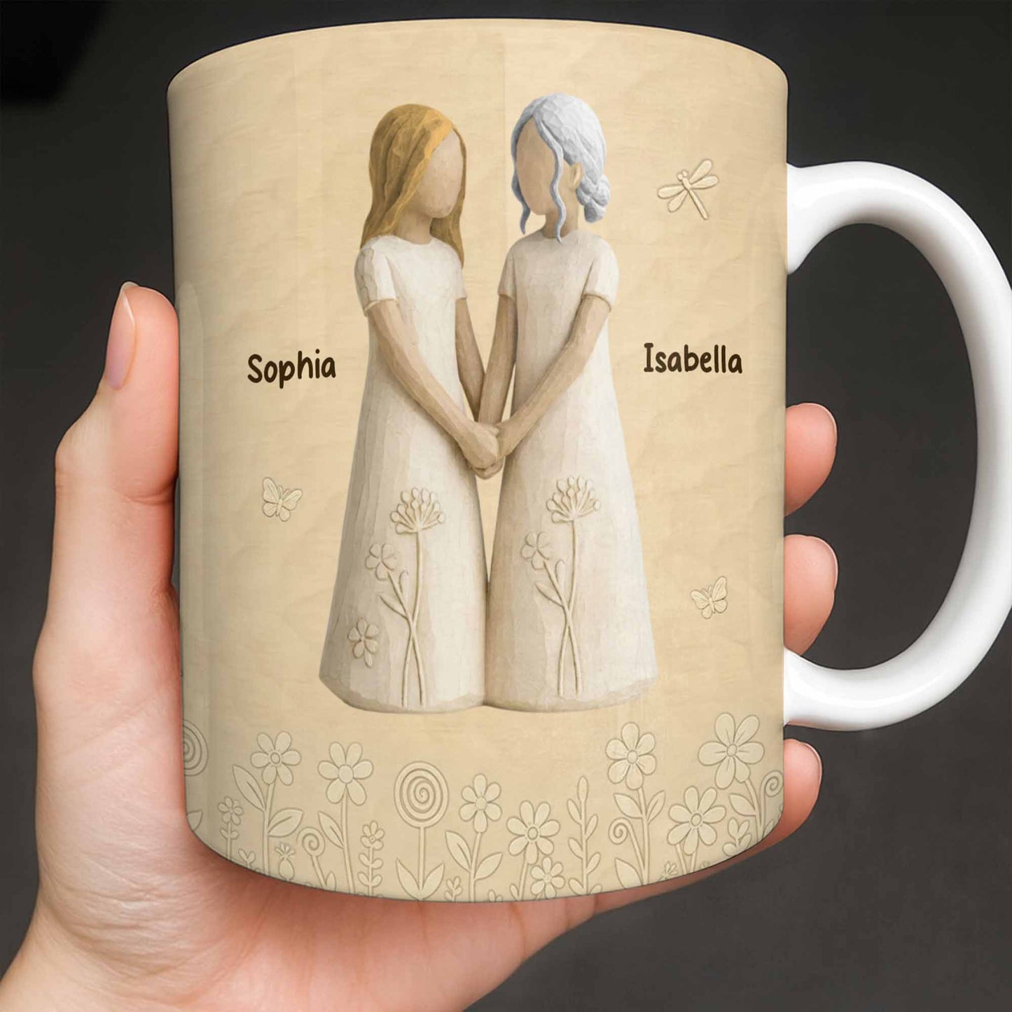To My Daughter In Law, Watching You Be A Mom - Personalized Custom Coffee Mug - DILA068_MG