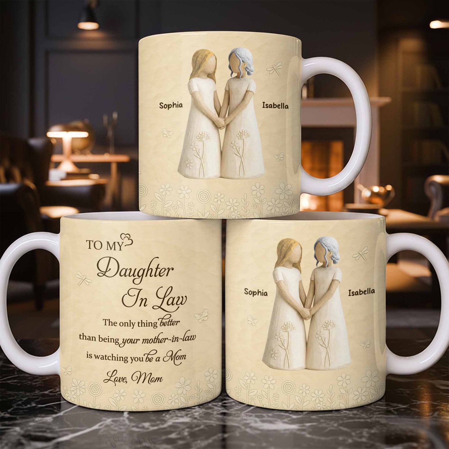 To My Daughter In Law, Watching You Be A Mom - Personalized Custom Coffee Mug - DILA068_MG