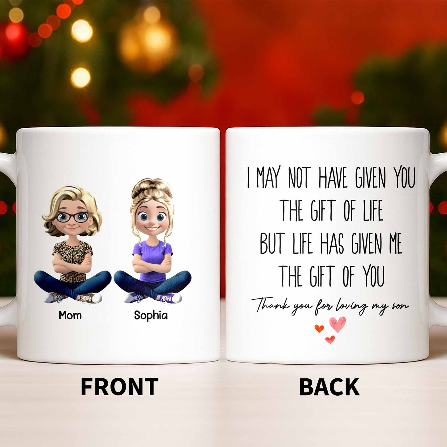 Celebrate the Special Bond Between Mother and Daughter - Personalized Custom Coffee Mug - DILA070_MG