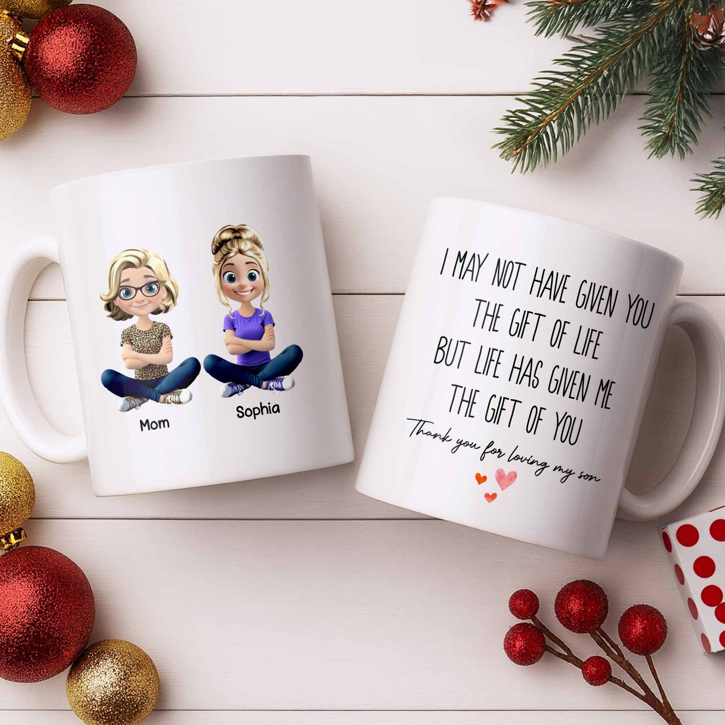 Celebrate the Special Bond Between Mother and Daughter - Personalized Custom Coffee Mug - DILA070_MG