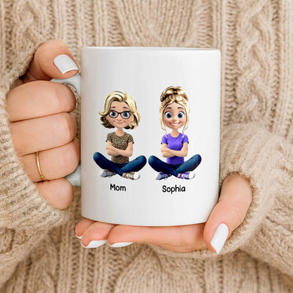 Celebrate the Special Bond Between Mother and Daughter - Personalized Custom Coffee Mug - DILA070_MG