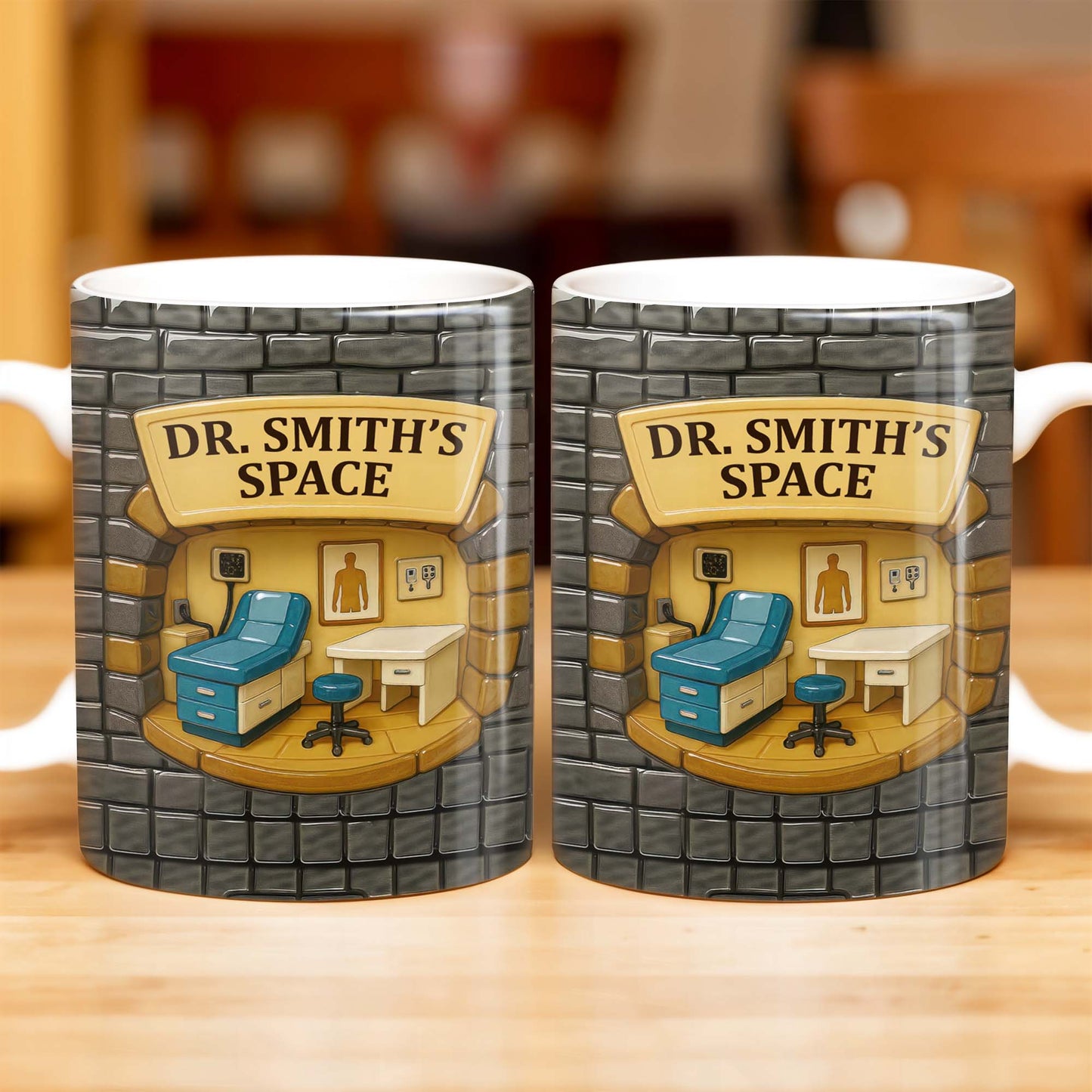 Dr. Smith's Space, Office, Chair, And Desk - Personalized Custom Coffee Mug - DOC007_MG