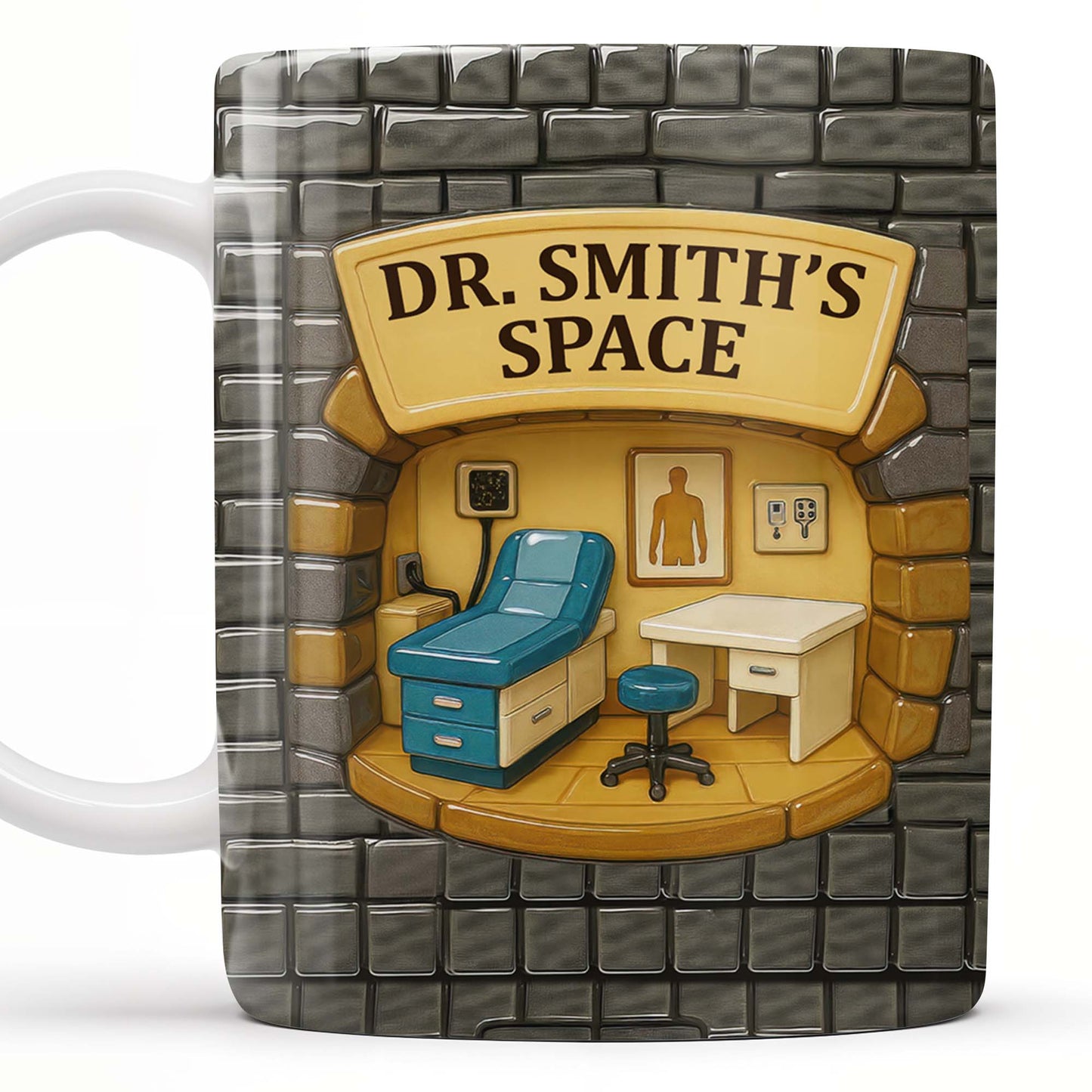 Dr. Smith's Space, Office, Chair, And Desk - Personalized Custom Coffee Mug - DOC007_MG