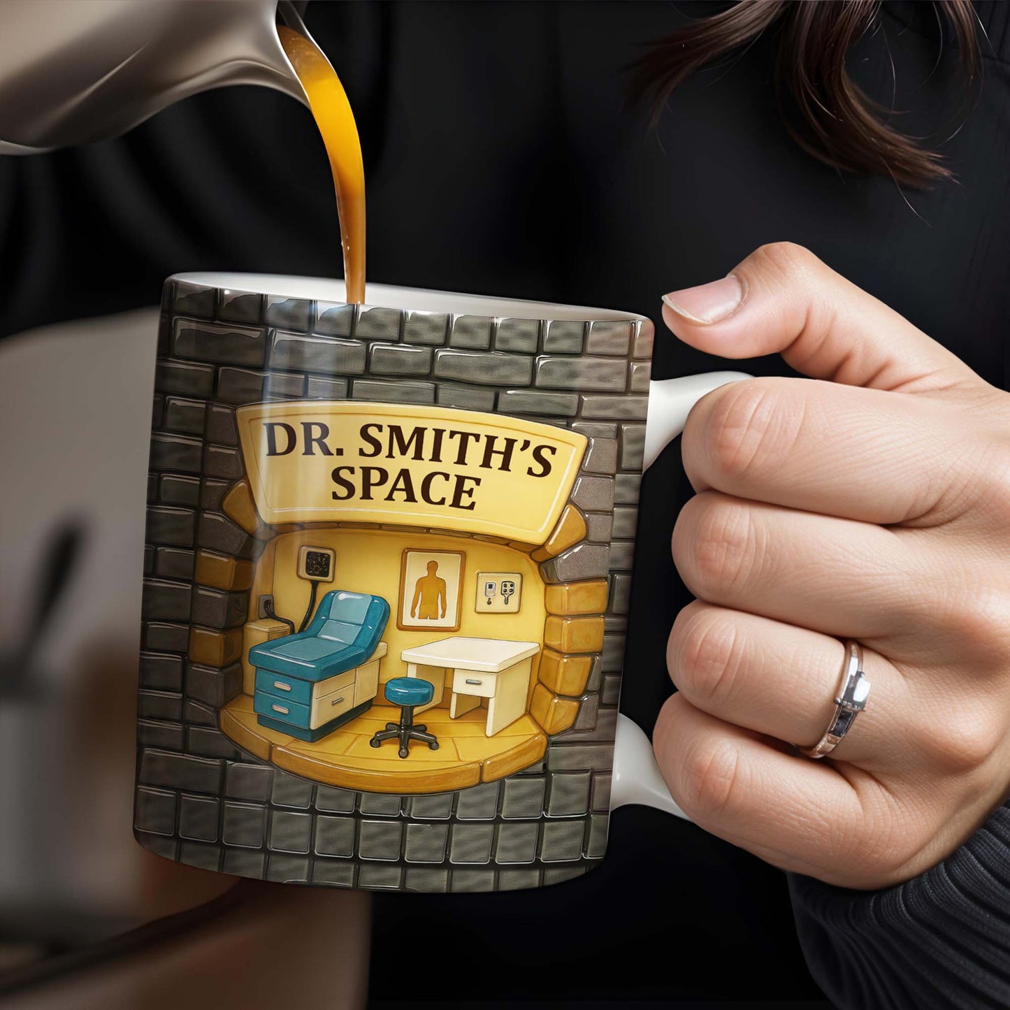 Dr. Smith's Space, Office, Chair, And Desk - Personalized Custom Coffee Mug - DOC007_MG