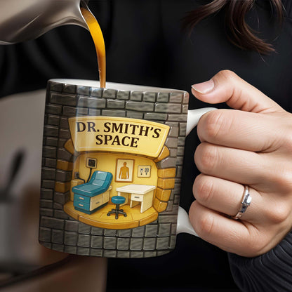 Dr. Smith's Space, Office, Chair, And Desk - Personalized Custom Coffee Mug - DOC007_MG