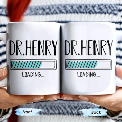 Loading, Progress Bar Design - Personalized Custom Coffee Mug - DOC027_MG