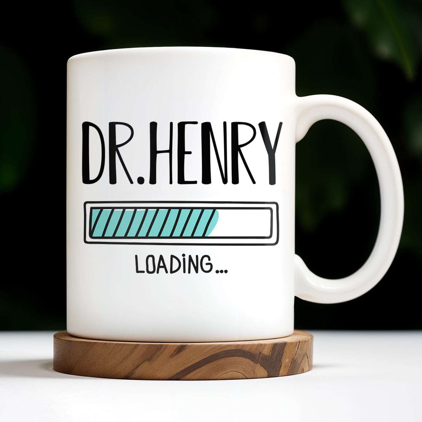 Loading, Progress Bar Design - Personalized Custom Coffee Mug - DOC027_MG