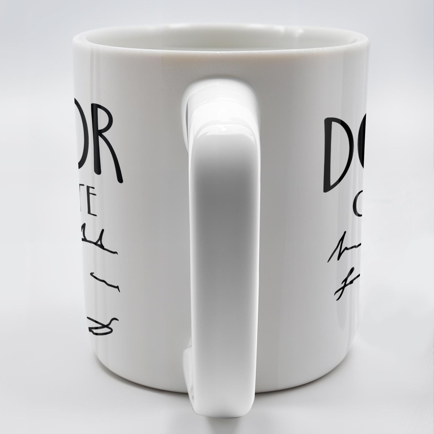 A Wise Doctor Once Wrote, Handwritten Script - Personalized Custom Coffee Mug - DOC032_MG
