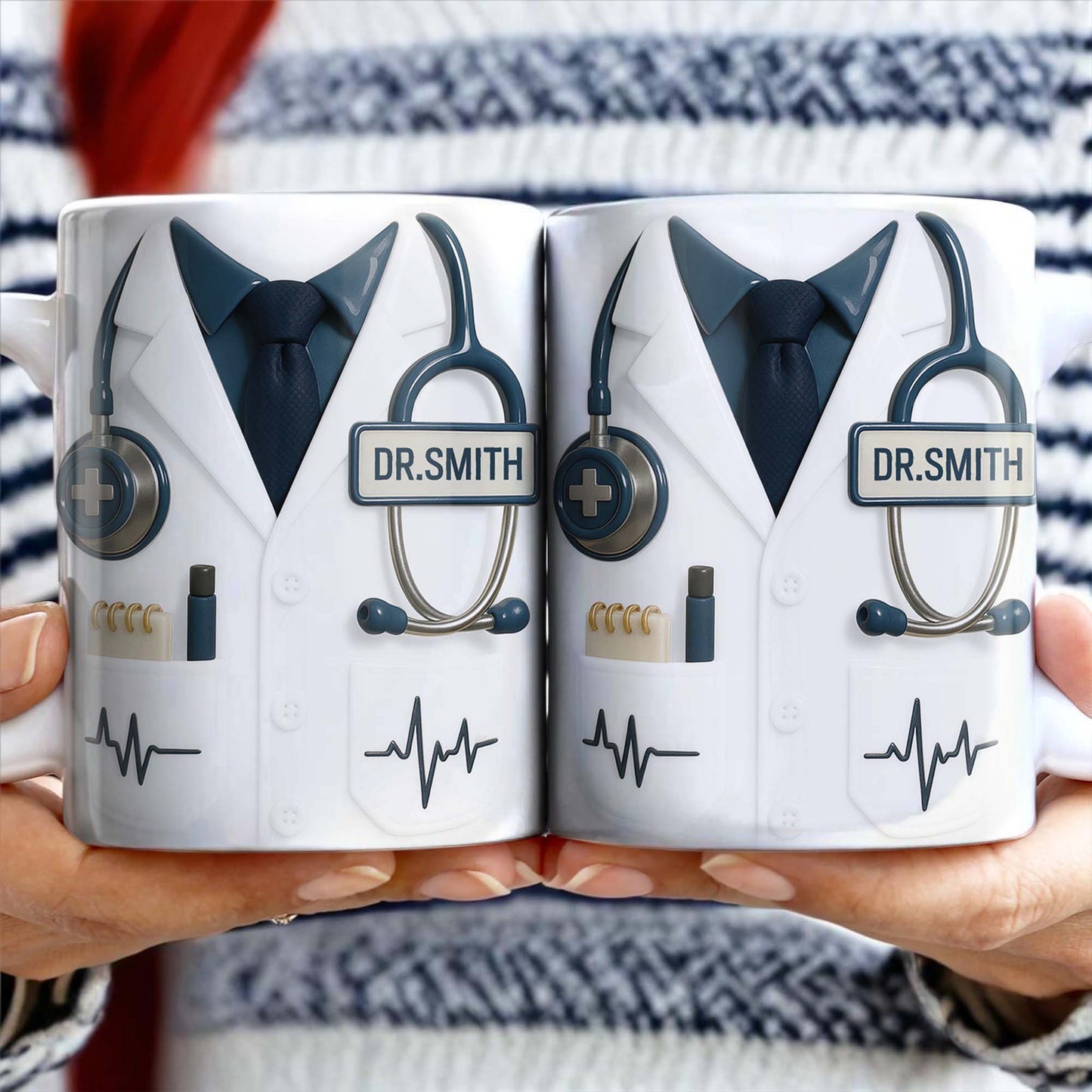 Customizable Professional Medical-Themed Design - Personalized Custom Coffee Mug - DOC035_MG